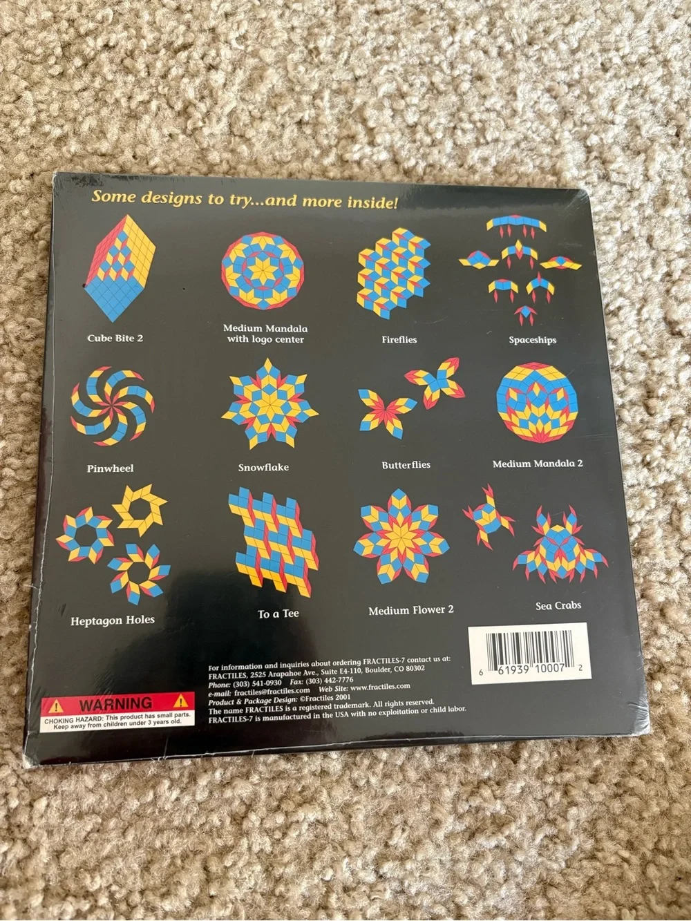 Magnetic Tiling Toy - Multi (Yellow/Blue/Red)